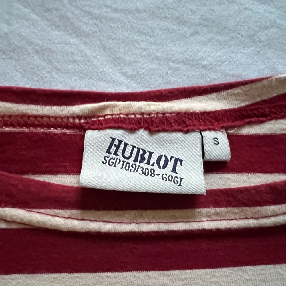 Hublot red and beige long-sleeve t-shirt